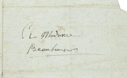 Kirje Josephine de Beauharnaisille