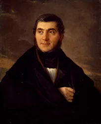 Sante Giacomellin muotokuva, Natale Schiavoni (1777-1858), öljy kankaalle, 76x61 cm, n. 1830