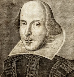 Muotokuva William Shakespearen etusivun Comedies, historiat,  tragediat i....