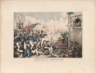 Montereyn taistelu / Amerikkalaiset pakottavat tiensä pääaukiolle, 23. syyskuuta 1846