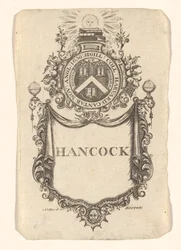 Harvard Collegen exlibris (Hancock)