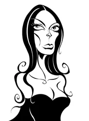 Barbara Steele, 2025 (muste / digitaalinen)