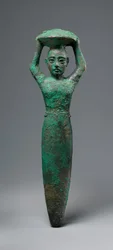 Urin kuninkaan Shulgin perushahmo, koria kantava, n. 2094–2047 eKr. (kupari)