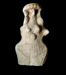 Sumerilainen sivilisaatio: naishahmo. Terrakottaveistos. Himmeä. 10 cm uussumerilainen aika (2093–2004 eKr.) Bagdad, Irakin kansallinen museo