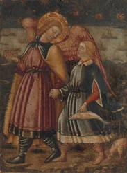 Arkkienkeli Rafael ja Tobias, mahdollisesti 1457-63.
