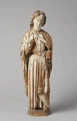 Pyhä Johannes evankelista, kirjoittanut Meester van Koudewater, n. 1470 (pähkinä)