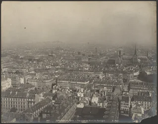 Panoraama Pariisista - Näkymä Pantheonin pohjoispuolelta katsottuna