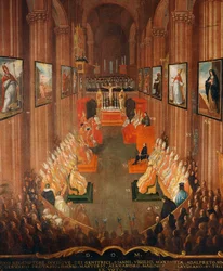 Trenton kirkolliskokouksen avajaisistunto vuonna 1545