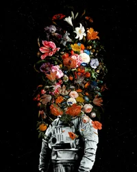 Kukkiva astronautti
