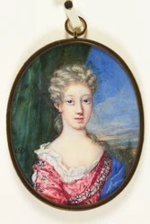 Lady Henrietta Cavendish Harley, myöhemmin Oxfordin kreivitär (emali)