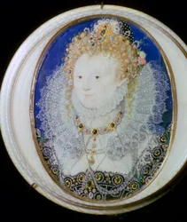 Nykyaikainen miniatyyrimuotokuva Elizabeth I:stä Englannista