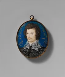 Nuoren miehen muotokuva, 1588 (pergamentti kortilla).