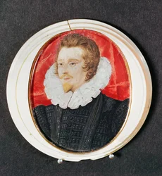 Muotokuva herrasmiehestä, jolla on parta ja röyhelö, n. 1590