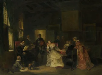 Historiallinen kohtaus Vilhelm Hiljaisen kanssa