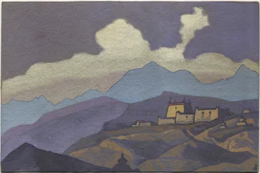Luostari Tsangin maakunnassa, Tiibetissä, 1936