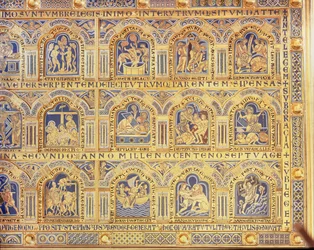 Verdunin alttari, joka kuvaa raamatullisia kohtauksia, 1181 (sampleve-emalointi) (keskipaneelin oikea osa) (katso muut paneelit 146819, 146820 ja 146822)