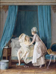 Lady nousee sängystä, 1776