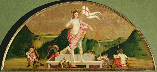 Ylösnoussut Kristus (öljy paneelille)