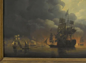 Englantilais-hollantilainen laivasto lordi Exmouthin ja vara-amiraali Jonkheer Theodorus Frederik van Capellenin alaisuudessa tuhoamassa Algerian linnoitusalueita, 27. elokuuta 1816 Neljä jaksoa englantilais-hollantilaisen laivaston ollessa Algerinlahdella