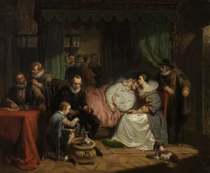 Prinssi William I, jota vaimonsa Charlotte de Bourbon hoiti Jean Jaurequin Antwerpenissä vuonna 1582 tekemän aborttiyrityksen jälkeen.