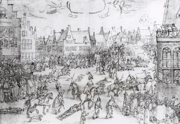 Ruutisalaliittolaisten kuolema, 31. tammikuuta 1606 (kaiverrus).