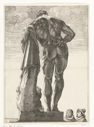 Hercules Farnese Hercules Victor (otsikko esineessä) Kolme antiikkipatsasta Roomassa Goltziuksen jälkeen (sarjan nimi)