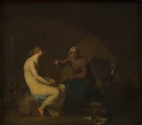 Ryöstöjengin taloudenhoitaja lohduttaa nuorta tyttöä kertomalla myytin Cupidosta ja Psychestä. Motiivi Apuleiuksesta: Kultainen aasi
