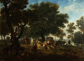 Henri IV ja hänen sarjan metsästys, noin 1804