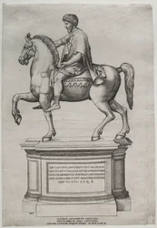 Marcus Aureliuksen ratsastuspatsas, 1548.