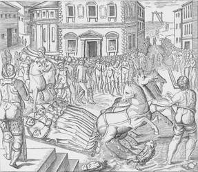 Kolmen karthusialaisen marttyyrin teloitus, Tyburn, Lontoo, 1535 1904