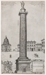 Rooman loiston peili: Trajanuksen pylväs, 1589, 1589.
