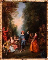 Tanssi, n. 1720 (öljy kankaalle)