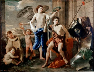 Davidin voitto. Nicolas Poussinin maalaus