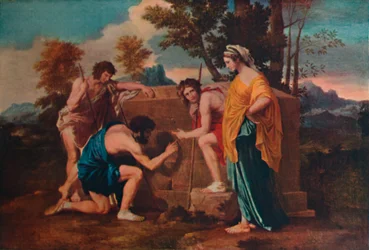 Et in Arcadia ego Les bergers dArcadie eli Arkadianpaimenkoira, 1637-1638, 1911