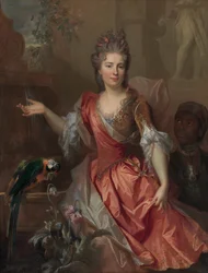 Naisen muotokuva, mahdollisesti Madame Claude Lambert de Thorigny..., 1696