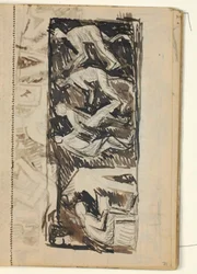 Composició figurativa - esborrany de relleu sobre diferents artesanies? acabat
