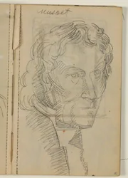 Tutkimus Thorvaldsenista Eckersbergin maalauksen jälkeen (1814)
