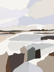 Hillitty geometrinen maisema