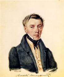 Dekabristin Aleksanteri Jušnevskin muotokuva 1786-1844, 1839