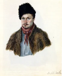Dekabristin Vasili Davydovin muotokuva 1793-1855, 1839