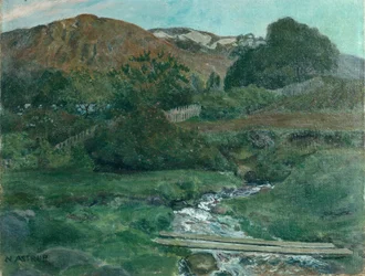 Valoisa kesäkuun yö Jolsterissa, noin 1907