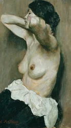 Naisen puolialastonkuva