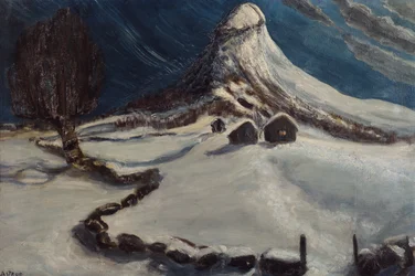 Talviyö fjellstølenissä