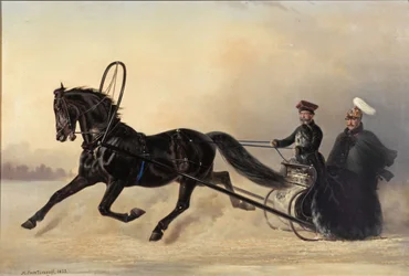 Keisari Nikolai I talvimatkalla, 1853