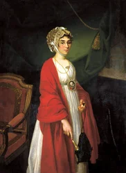 Astressin ja laulajan muotokuva, Contesse Praskovya Sheremeteva, Zhemchugova 1768-1803, 18