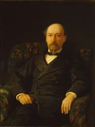 Runoilija Nikolai Nekrasovin muotokuva 1821-1877, 1872