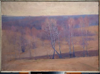 Printemps (kevät) - Nikolai Pavlovich Uljanovin (Ulianov) (1875-1949) maalaus, öljy kankaalle - venäläinen taide, 1800-luvun loppu - 1900-luvun alku, modernismi - Alueellinen taidemuseo, Kaluga (Venäjä)