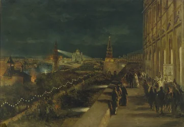 Moskovan juhlavalaistus keisari Aleksanteri III:n kruunajaisten johdosta 15. toukokuuta 1883