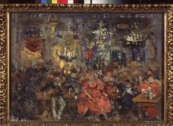 Unen taverna. Nikolai Nikolajevitš Sapunov (Sapunov) (1880-1912) teos, tempera sir tsarton
