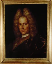 Säveltäjä Johann Joseph Fux, maalattu ... (maalaus kankaalle)